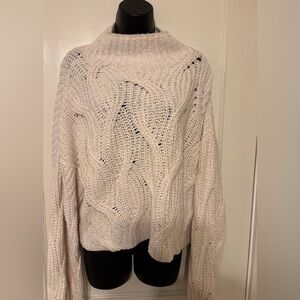 Free People Cropped Mock Neck Sweater